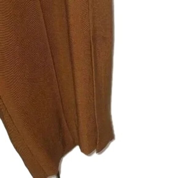 Vince Vicuna Rust Stove Pipe Pull On Pleated Side Slit Pants  Size S - Picture 4 of 6